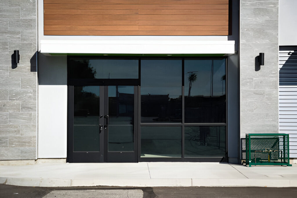 glass storefront door