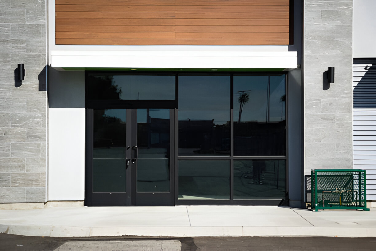 glass storefront door
